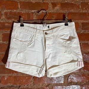 3x1 SZ 25 white denim shorts